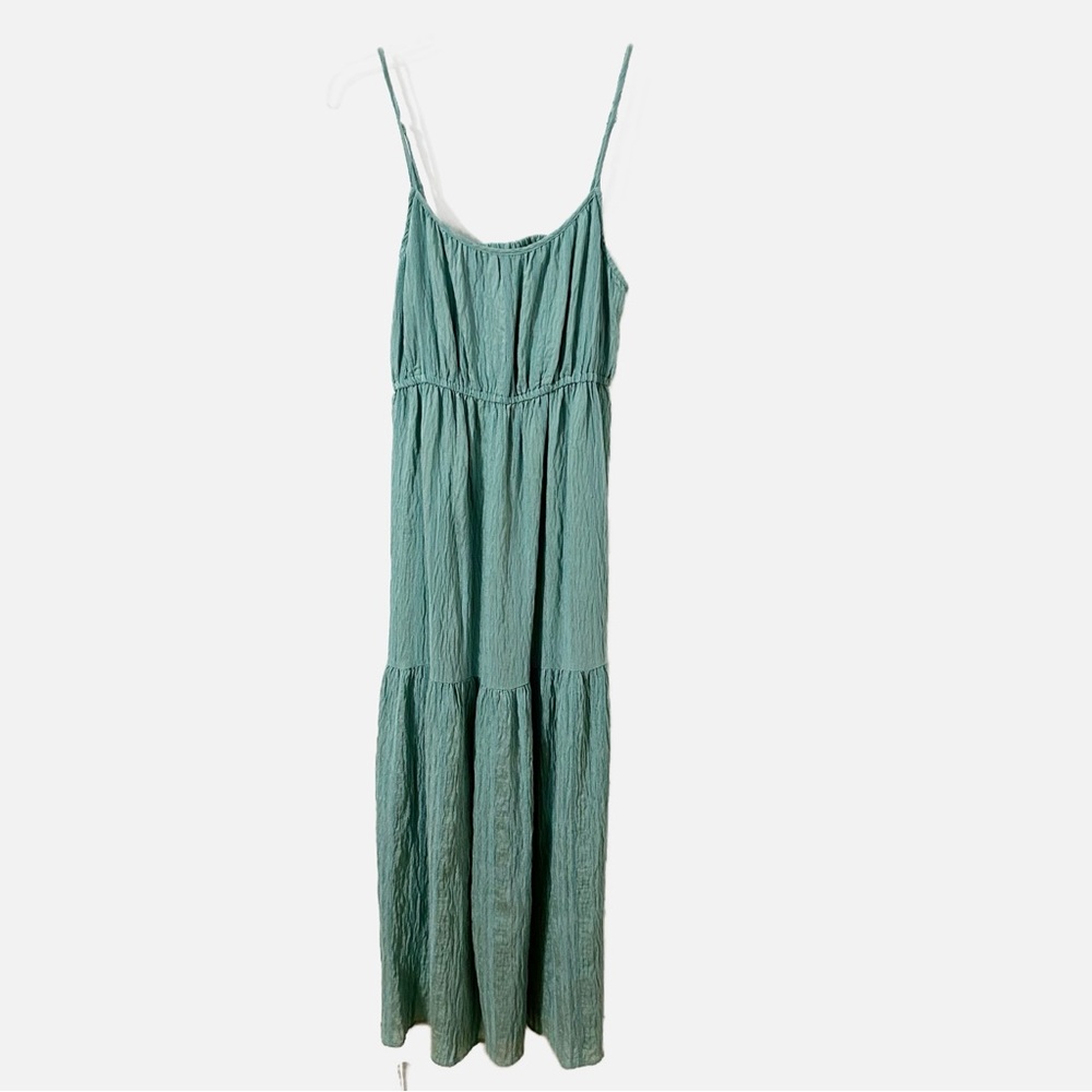 lovestitch Teal Green Tiered Maxi Dress